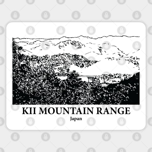 Kii Mountain Range - Japan Magnet by Lakeric